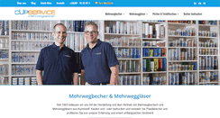 Desktop Screenshot of cup-service.de