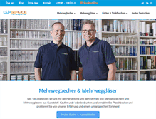 Tablet Screenshot of cup-service.de
